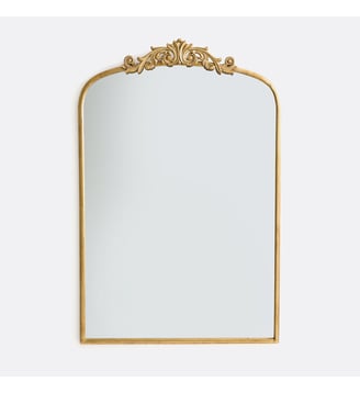 Miroir métal fer 61x91,5 cm - La Redoute Interieurs - Doré vieilli