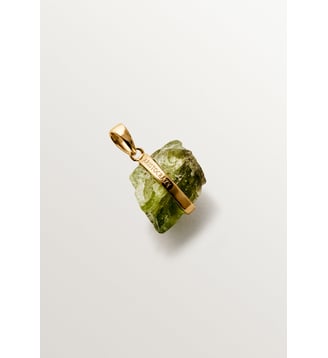 Charme de pierre de naissance d’août avec péridot vert - Aristocrazy - Or