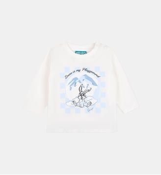 Tee-shirt manches longues - Kenzo Kids - Off white