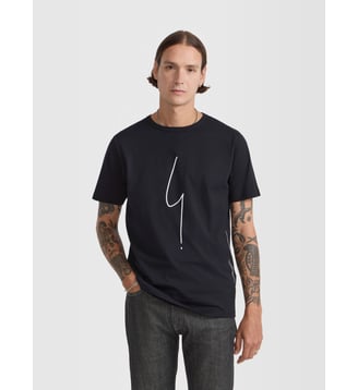 T-shirt en coton col rond Agnès b.