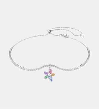 Ras-de-cou Ariana Grande x Swarovski, Fleur, Métal rhodié - Swarovski - Multi colored et rhodium plated