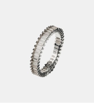 Alliance en argent 925 avec topazes blanches - Aristocrazy - Argenté