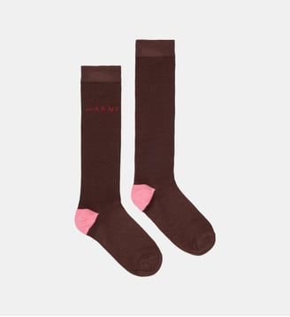 Chaussettes avec logo - Marni - Brun