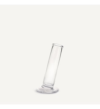 Vase cylindrique incliné en verre H24 cm AM.PM