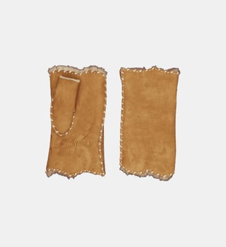 Mitaines AlixMIT Femme Cuir Double Face - Agnelle - Chestnut