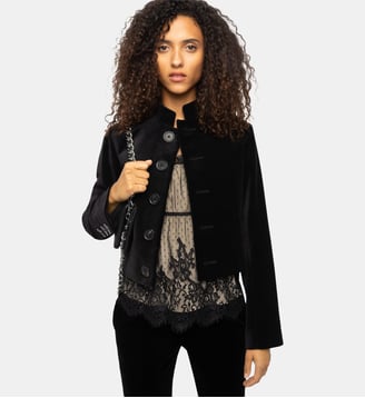 Veste Marianne Velours - Zadig&Voltaire - Noir