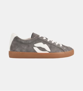 Baskets En Cuir Colette Suede - Bons Baisers - Gris