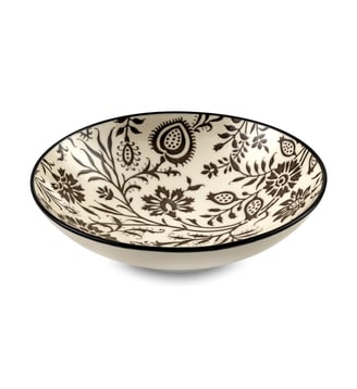 Assiette creuse 19 cm (lot de 6) - Mumbai - Médard de Noblat - Blanc gris