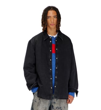 Overshirt en denim matelassé - Diesel - Noir