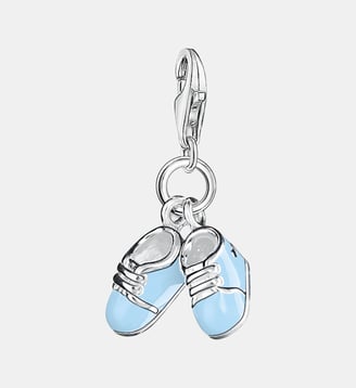 Pendentif Charm chaussures bébé bleu - Thomas Sabo - Argent