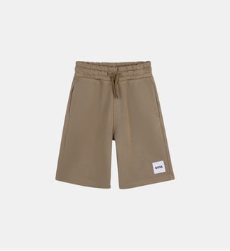 Bermuda de jogging - BOSS Kidswear - Dark taupe