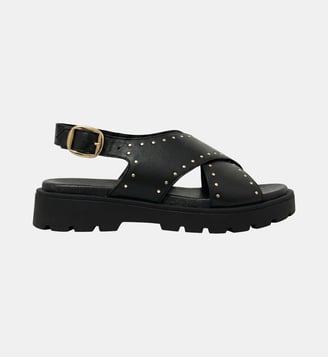 Sandales gomme Lou - Jules & Jenn - Noir