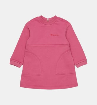 Robe en molleton avec logo - Marni - Orchidée rose