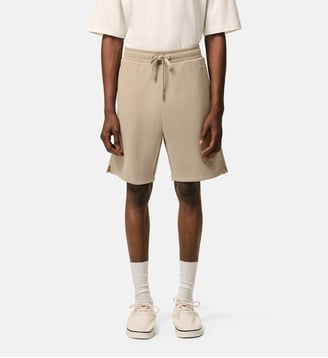 Short en coton Ami de Coeur embossé - AMI Paris - Beige et marron