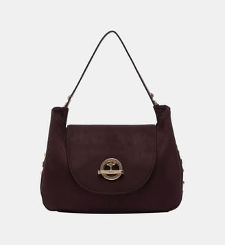 Sac à main clous cuir suédé  - Liu Jo - Chocolat
