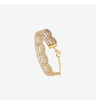Bracelet doré - LACE - Caroline Najman - Doré