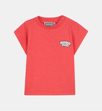T-shirt ouverture pression - Kenzo Kids - Light red