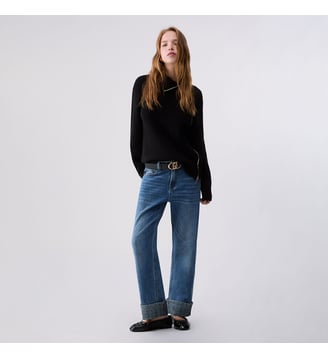 Jean droit avec micro strass - Liu Jo - Denim clair