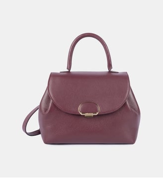 Sac à main Milano Pia M  cuir grainé - Lancaster - Bordeaux