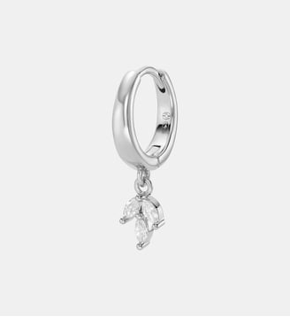 Boucle d'oreille créole Nuit blanche or - Nebuleuse Bijoux - Argent