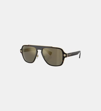 Medusa Retro Charm Sunglasses - Versace - Noir et doré
