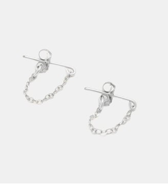 Boucles d'oreilles chaînette Essentiel - Argent - YAY Paris - Argent