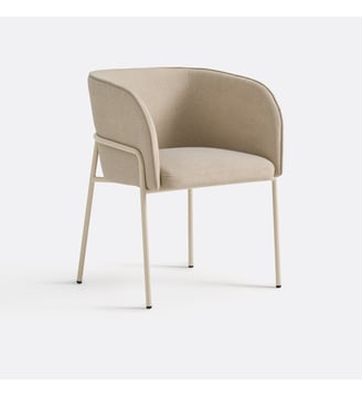 Fauteuil de table - La Redoute Interieurs - Écru et beige
