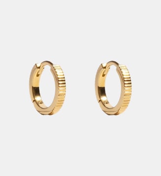 Boucles Anagramme godronnée - JEM - Jaune