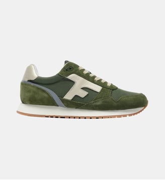 Running tissu suede ELM - Faguo - Kaki et dorée