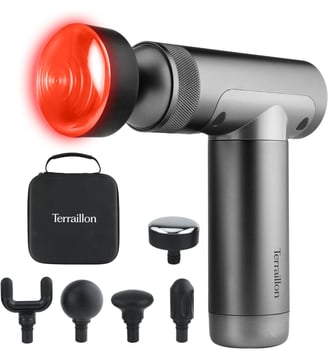 Pistolet de massage 5 embouts - Terraillon - Coloris unique