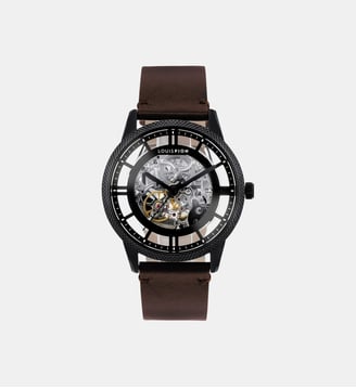 Montre automatique Achille Noir, Transparent XK1491IT\6 - Louis Pion - Noir