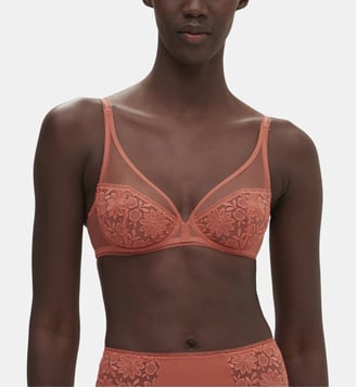 Soutien-gorge avec armatures décolleté plongeant - Rose Texas - Simone Pérèle - Rose