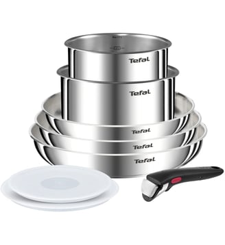 Batterie de cuisine  - 8 pièces - Tefal - Acier