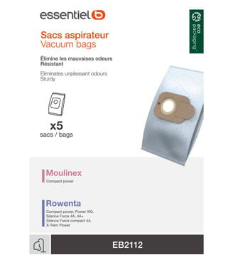 Sac aspirateur EB2112 - Essentiel B - Standard