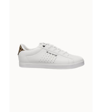 Sneakers avec détails perforés Lucie - Le Coq Sportif - Optical white et croissant