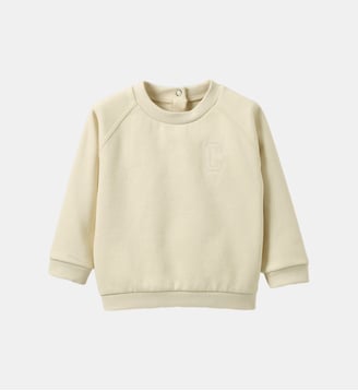 Sweat brodé  - Coton biologique - Cyrillus - Jaune pastel