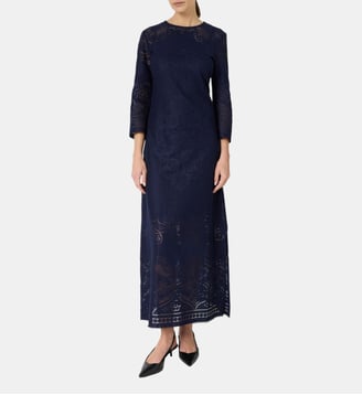 Robe longue en dentelle - RIYANE - Gerard Darel - Encre