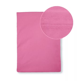 Drap plat percale de coton - Garnier Thiebaut - Rose bonbon
