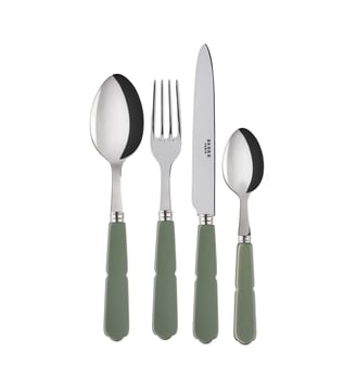 Gustave, Ménagère 24 pièces - Pour 6 personnes - Sabre - Vert foncé