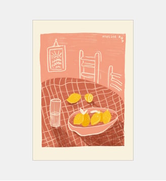 Poster   Lemon basket - Anouk - PSTR Studio - Poster & Frame - Multicolore