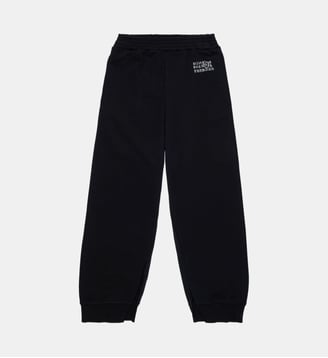 Pantalon en molleton avec logo - MM6 Maison Margiela - Noir