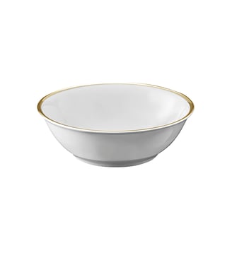 Coupelle 13,5 Cm - Galon Or - Degrenne - Blanc