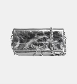 Pochette Rock Vintage Metal - Zadig&Voltaire - Gris gun