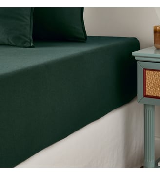 Drap-housse, flanelle coton bonnet 30 cm La Redoute Interieurs