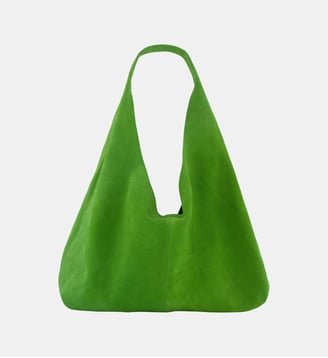 Sac à main cuir velours HOBO - Ikks - Vert clair