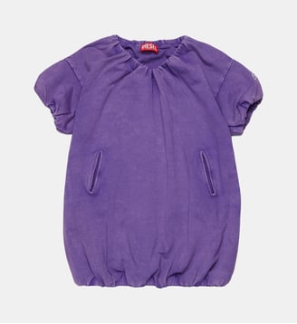 Robe à manches courtes avec logo - Diesel Kids - Violette