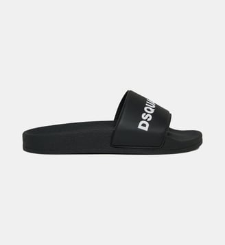 Slides avec logo - Dsquared2 - Noir