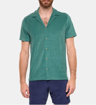 Chemise Vert Cèdre en éponge - Gili's - Vert cèdre