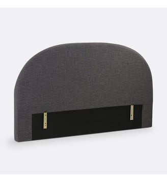 Tête de lit en coton armuré H110 cm - La Redoute Interieurs - Gris foncé