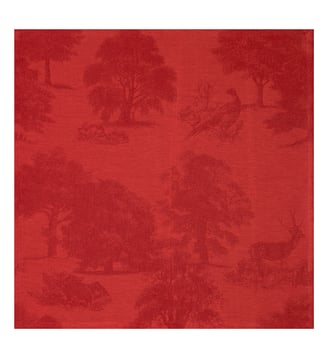 Serviette de table Souveraine - Le Jacquard Francais - Rouge carmin
